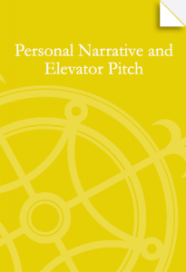 Personal Narrative and Elevator Pitch