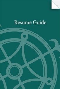 Resume Guide Cover Page